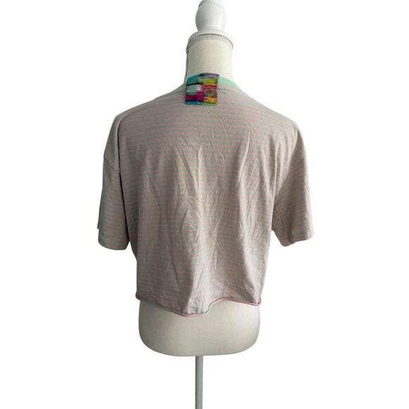 F21 Loteria El Camaron Striped T Shirt Size Large - Picture 5 of 7